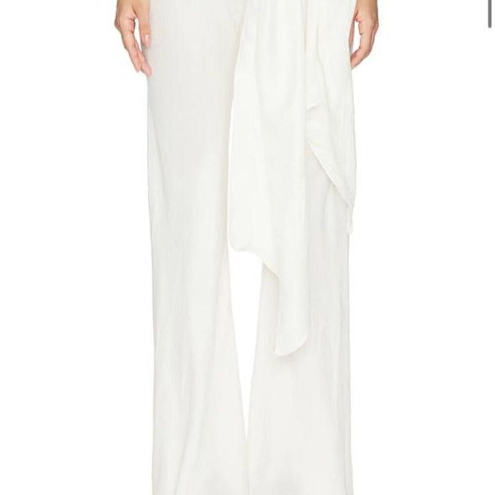 Vix Women's White and Cream Trousers